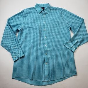 🔥Stafford Mens Blue Striped Dress Shirt